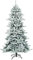 COSTWAY 210cm Künstlicher Bleistift Weihnachtsbaum mit Kiefernzapfen, schneebedeckter Tannenbaum mit Metallständer, Christbaum 1108 Spitzen PVC Nadeln, Kunstbaum Weihnachten Klappsystem