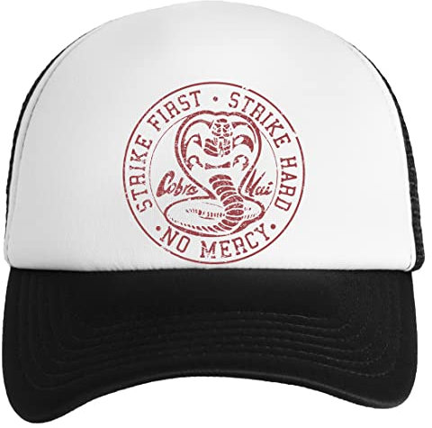 Gunmant Cobra Kai Strike First Hard No Mercy Distressed Jungen Mädchen Baseball Classic Kappe Unisex Einstellbarer Snapback Kids Boys Girls Cap