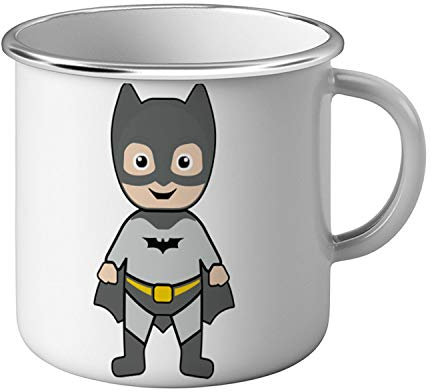 French Unicorn Mug Emaillé Metal Bébé Batman Super Héros Dessin Mignon
