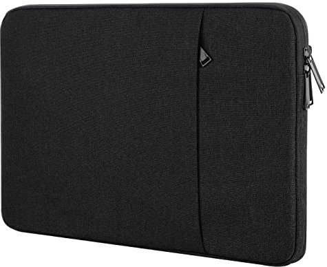 Boojarr 14-15.6 Inch Laptop Sleeve Case Compatible with 16 Inch New MacBook Pro/ 14 Inch MacBook Pro, 15 Surface Book,Chromebook Notebook Waterproof Shockproof Computer Cover Bag, Black