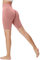 Memoryee Kurze Leggings Damen Push Up Booty Sport Nahtlose Shorts Hintern Heben Hohe Taille Bauchkontrolle Yogahose/D-Pink/L