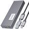 ORICO Case SSD M.2 NVMe 20 Gbps USB3.2 Gen2x2 ,USB-C Alluminio Adattatore per PCIe NVMe M-Key/M+B Key SSD 2230/2242/2260/2280, Upgraded M2 Enclosure(Gilet di Raffreddamento, UASP, TRIM , 4TB)-M233GY