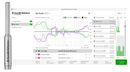 Sonarworks, SoundID Reference für Mehrkanalsysteme mit Messmikrofon in einer Verkaufsverpackung, Mehrkanalsystem, bis zu 9.1.6 Kanäle, Multi-Winkel-Kalibrierungskurven, Silber