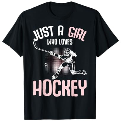 Just a Girl who Loves Hockey Ice Hockey Youth Kids Girls T-Shirt