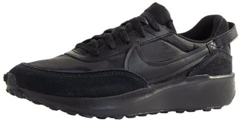 NIKE Men's Nike Waffle Debut Sneaker, Black Black Off Noir Anthracite, 12 UK