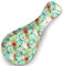 LEAZUL Ceramic Spoon Rest for Stove Top Kitchen Counter Large Spoon Holder Farmhouse Floral Flowers Print Coffee Spoon Cooking Utensil Tools Rest Modern Kitchen Decor