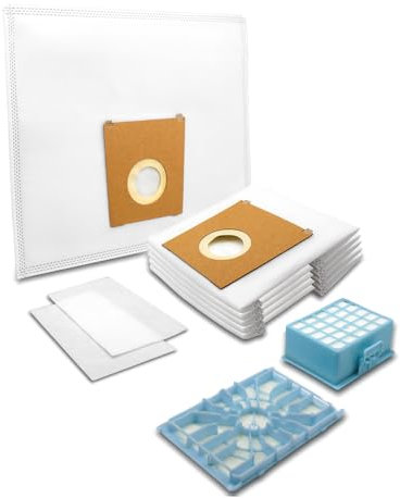 MisterVac | compatible avec les sacs d'aspirateur SG sacs de rechange 20 pièces + filtre filtre de remplacement filtre de remplacement Bosch BGL3A117A GL-30