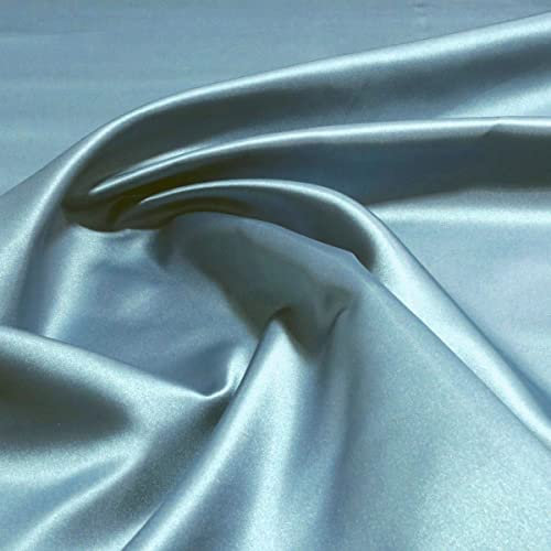 TOLKO 1m Glanz Satin Stoff Meterware | Modestoff Dekostoff Gardinenstoff | 140cm breit | Vorhangstoff Hochzeitsstoff Kostümstoff Satinstoffe zum Nähen Dekorieren Basteln Patchwork Nähstoffe Stoffe