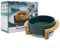 Gamelle en Céramique pour Chat, Support en Bambou, 400ml, Vert