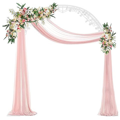 Large White Wedding Arch Stand: Garden White Backdrop Metal Rack 220x30x240cm Exquisite Hollow Pattern Designed Arch Frame Outdoor Garden Plant Arbor