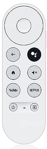 Replacement Voice Remote Control for Google Chromecast 4k Snow Streaming Media Player,Voice Remote Control Replacement for Google TV GA01920-US GA01919-US(Remote Control Only)