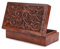 Ajuny Scatola Portagioie in Legno Intagliata a mano Multiuso Decorativa Stile Vintage Portaoggetti Organizer per Orecchini Collane Ottimo Regalo