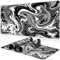 LeKuni Alfombrilla De Ratón XXL Speed Gaming 900 X 400 mm - Alfombrilla para Ratón, Alfombrilla Escritorio Grande, Mouse Pad Mejora La Precisión Y La Velocidad - Gris