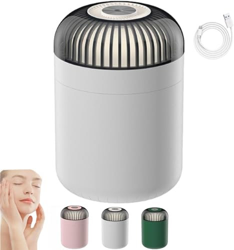 Dreamzy Humidifier - Dreamzy Humidifiers for Bedroom, Dreamzy Streaming Light Humidifiers, Desktop Air Humidifier, Dreamzy Room Humidifier, 500ml Cool Mist Desktop Humidifier Quiet (White,1pcs)