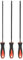 sourcing map 3pcs Chainsaw File Set 5/32(4mm) 3/16(4.8mm) 7/32(5.5mm) High Carbon Hardened Steel Round Rasp Hand Tool with Plastic Handle for Chain Saw Polishing
