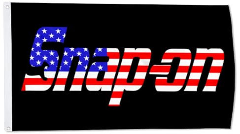 2but Snap-on Tools Flagge, US-Banner, 6 x 2,4 m, für Elektrowerkzeuge, robustes Banner