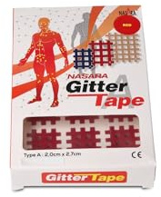 Nasara Original Gitter Tape Typ A, 2.0cm x 2.7cm, 180 Stück, rot