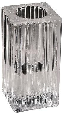 Portavelas de cristal para bodas y festivales, decoración del hogar, cuadrado/redondo