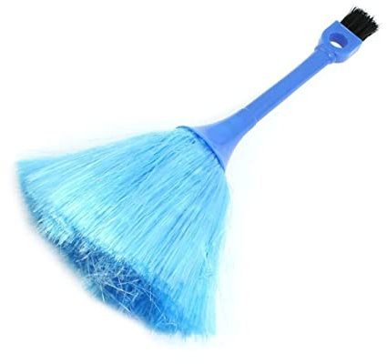 Microfiber Delicate Duster Computer Keyboard Cleaning Brush Two Ends Anti Static Brushes for Dust Ash Cleaning - Blue, Notebook Computer Cleaning Brush