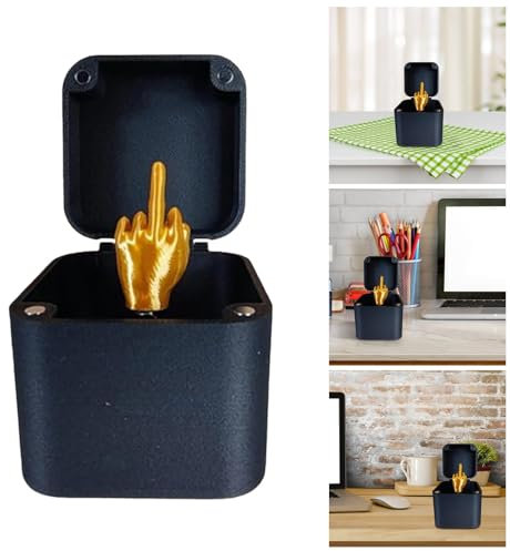 Mittelfinger in einer Box, Middle Finger Surprise Gift Box, Annoying Gift Box, Spoof Hand Prank Pop up Gift for Adults, Christmas Novelty Fun Prank Gift for Office Desk Decor Home Décor (1pcs)