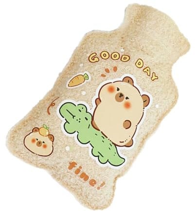 Heating Water Bag, Animal Pattern Hot Pack, Portable Water-Filled Hand Feet Warmer Winter Accessories, Reusable Heating Pad for Cold Weather