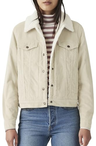 Levi's Original Sherpa Trucker Egret, Egret, M