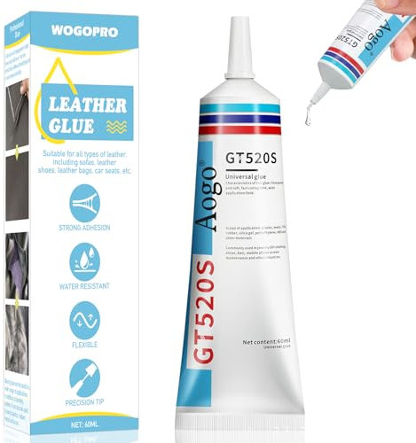 Lederkleber Extra Stark, Professioneller Leder kleber, Transparenter, Wasserfester, Kleber für Leder perfekt zum Reparieren aller Arten von Leder, Schuhen, Taschen, Sofa