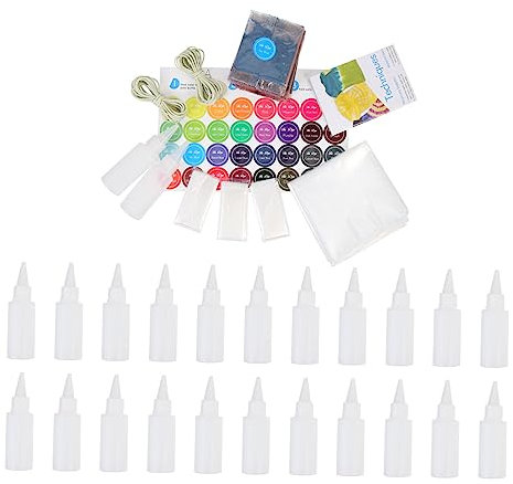 DIYEAH Kit de Teñido Anudado de para Recargas de Tinte para Ropa Suministros para Fiestas Manualidades para Niños Niñas Y Adultos