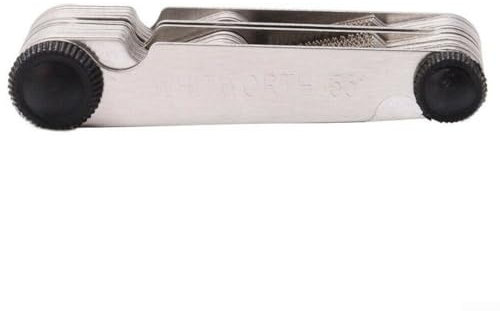 Kit complet de jauge de filetage avec 52 feuilles, gabarits métriques 60 degrés et pouces 55 degrés pour usage professionnel