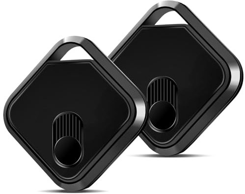Air Tracker Smart Tag 2er Pack, Schlüsselfinder mit Apple Find My (nur iOS), Bluetooth Key Finder für Koffer, Gepäck, Reisepässe, Austauschbarer Akku