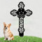 LZXSXZ Personalisiert Grabstecker für Haustier - Design Grabkreuz für Tiere mit individueller Gravur - wetterfester Gedenkpfahl als Grabschmuck für Tiergrab
