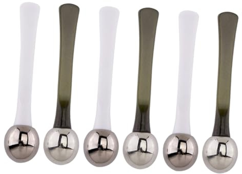 6 Stück Augencreme Massagestab aus Zinklegierung für Frauen | Kleiner Augenmassagegerät, für Tasche und Handtasche, Praktisch zum Mitnehmen