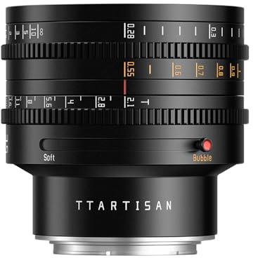 TTArtisan 35mm CINE T2.1 Dual Bokeh Metal Bodied Lens for Nikon Z Mount -Black
