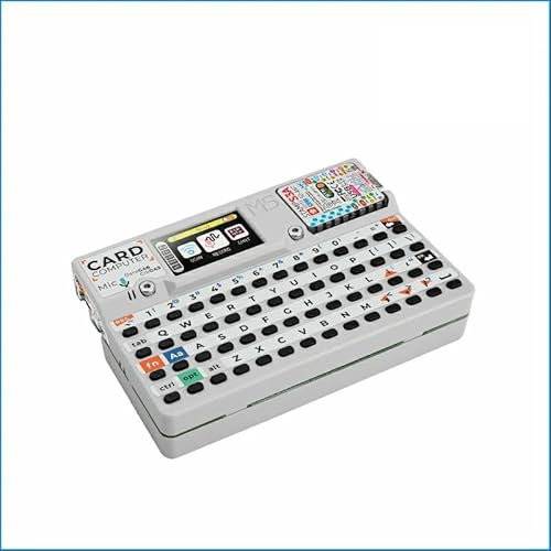 M5Stack Kit de cardputer oficial v1.1 con M5StampS3 – ESP32-S3 Pocket Kit de desarrollo de ordenador con teclado QWERTY de 56 teclas, pantalla IPS de 1,14 pulgadas, micrófono integrado y RTC