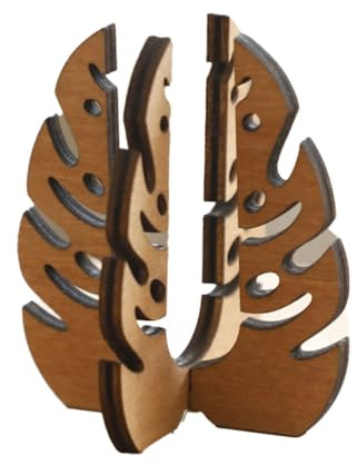 Flaroey Plant Reproductive Tube Hollow Solid Wood Plant Shelf Wooden Desk Table Home Decoration D