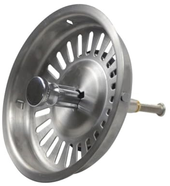 Opatiny Stainless steel Replacement Control Sink Strainer Waste Basin Drain Filter 92mm