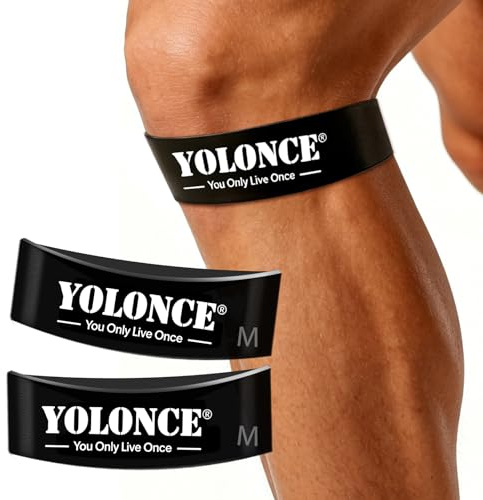 2 Stück Patellasehnenbandage, Patellasehne Kniestütze, Verstellbare Kniescheiben Kniebandage, Kniescheiben Bandage Patella Knee für Damen und Männer, Fitness Klettern Volleyball Fußball Basketball, M
