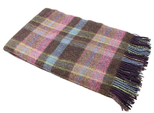 Kniedecke, Wolle, 137,2 x 114,3 cm, Violett / Schwarz