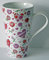 crackinchina Pink Hearts latte mug large ceramic latte mug 3/4pt capacity