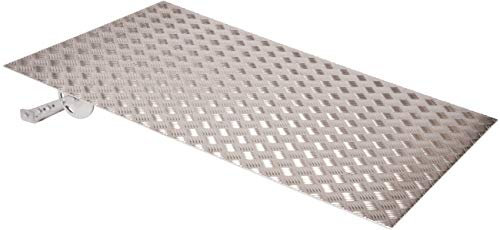 FabaCare Terassenrampe Aluminium Rampe, Auffahrrampe, Rollstuhlrampe bis 225 kg, 125 cm, Höhe 11 28 cm