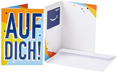 Amazon.de Geschenkkarte in Grußkarte (Auf dich)