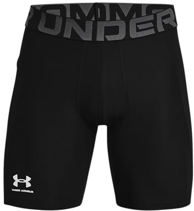 Under Armour Herren Ua Hg Armour Kurze Laufhose atmungsaktive Herrenshorts, Black/White, M EU