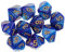 Yourandoll 10 STÜCKE Polyedrische Würfel D10 Würfel Dice Spielwürfel 10-seitig Würfel for DND RPG Tischspiele (Blau Lila)