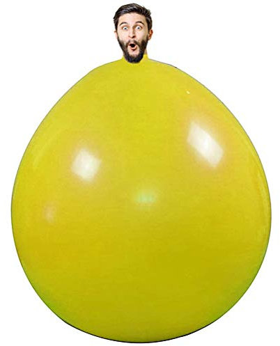 Yumoo Klettern in Ballon, Runde Latex Riesige Große Geburtstagsfeier Aufblasbare Luftdekoration, Menschlicher Eierballon Lustiges Spiel