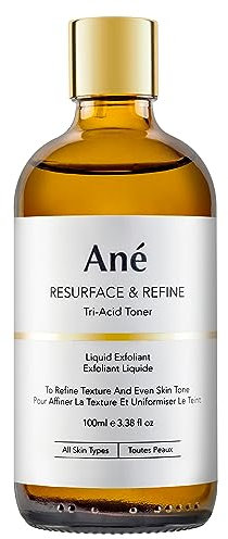 Ané Tranexamic, AHA und BHA feuchtigkeitsspendender flüssiger Säure-Peeling-Toner zur Klärung, Aufhellung und Vereinheitlichung des Hauttons – 100 ml, vegan