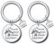 LUODAN 2 pièces Porte-clés pour Nouvelle Maison, Nouvelle Maison Nouvelles Aventures Cadeau deDécoration Bijoux Porte-clés pour Nouveau Propriétaire Épouse Mari Amoureux (2)