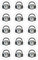 Disco ball DJ Cupcake Toppers 15 x 2 pre-cut per sheet