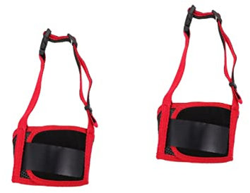 Mipcase 2stücke Hundemaulkorb Für Hunde Verstellbar Atmungsaktiv Beißschutz Für Kleine Und Mittlere Hunde Einfach Zu Reinigen Und Anzupassen Langlebiges Material