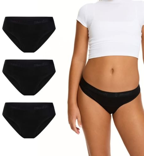 Modibodi Teen Period Underwear Hipster Bikini 3-Pack Moderate 30ml Y8-10