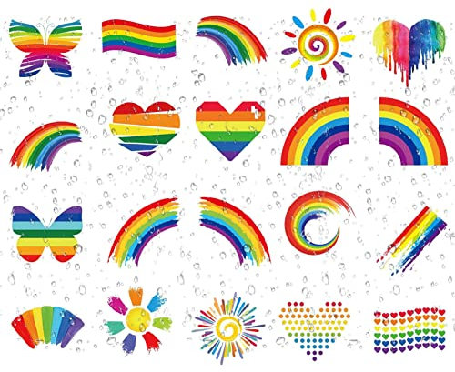 pologmase Gay Aufkleber für Wasserflaschen,20 Stück Regenbogen-Aufkleber-Zubehör für Stolz | Bunte Wasserflaschen-Aufkleber, Gay-Aufkleber für Laptop-Hüllen, Motorradhelme